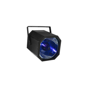 Lumière noire Black Gun 400W en location en Alsace, utilisée pour une ambiance fluo lors d’une soirée.