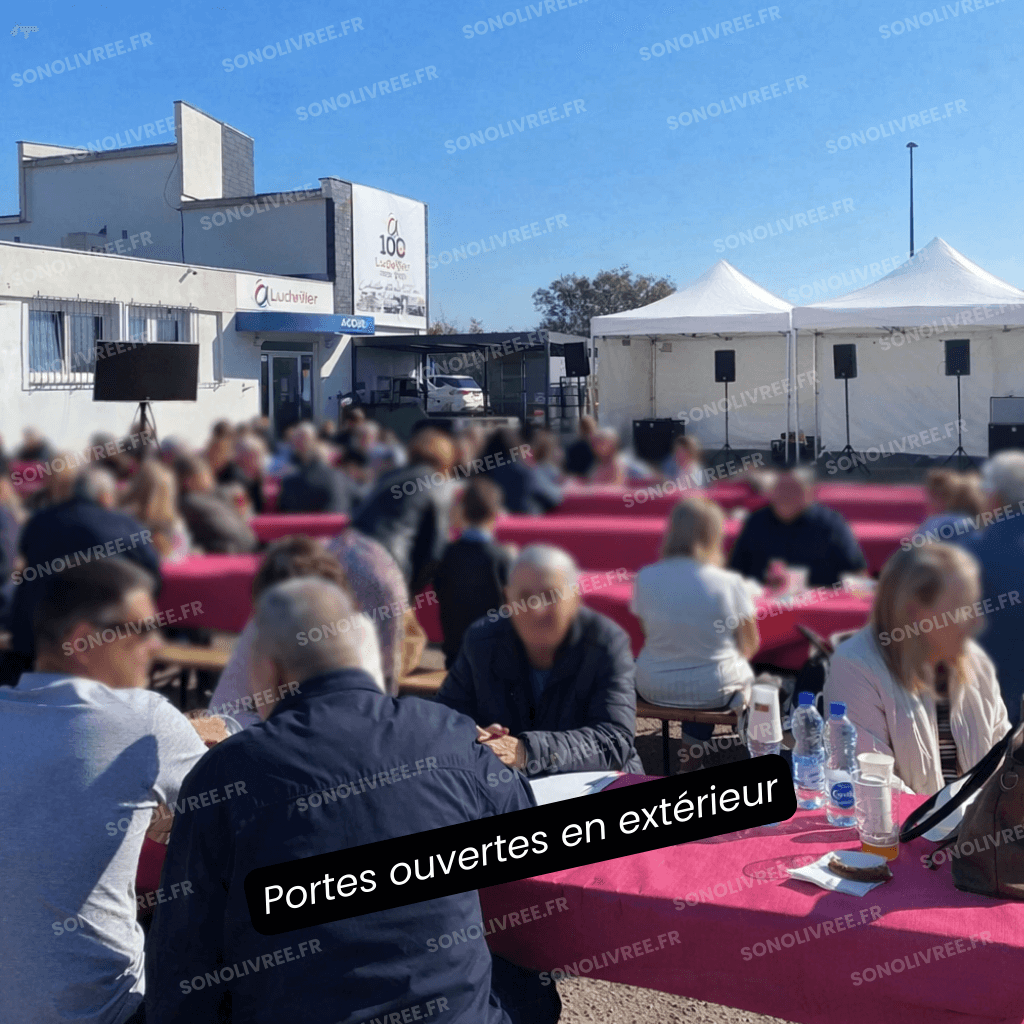 Sonorisation et éclairage pour porte ouverte d’entreprise en Alsace